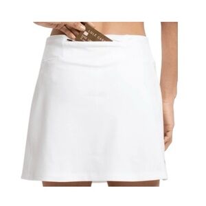 Lole White Mini Skort with Front Pocket